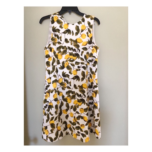lemon print dress zara